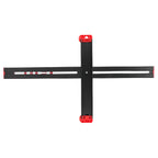 Aluminum Alloy T Square Hardware Jig 3 Sliderd Design Clear Markings Aluminium Alloy Body 60cm for Home Crafting Projects