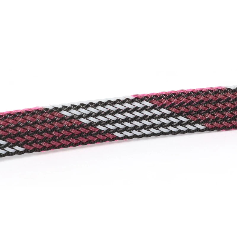 5M Multicolor PET Insulated Braid Sleeving 2mm - 40mm Expandable Wire Cable Sheath Flame-retardant Nylon Braided Mesh Tube DIY