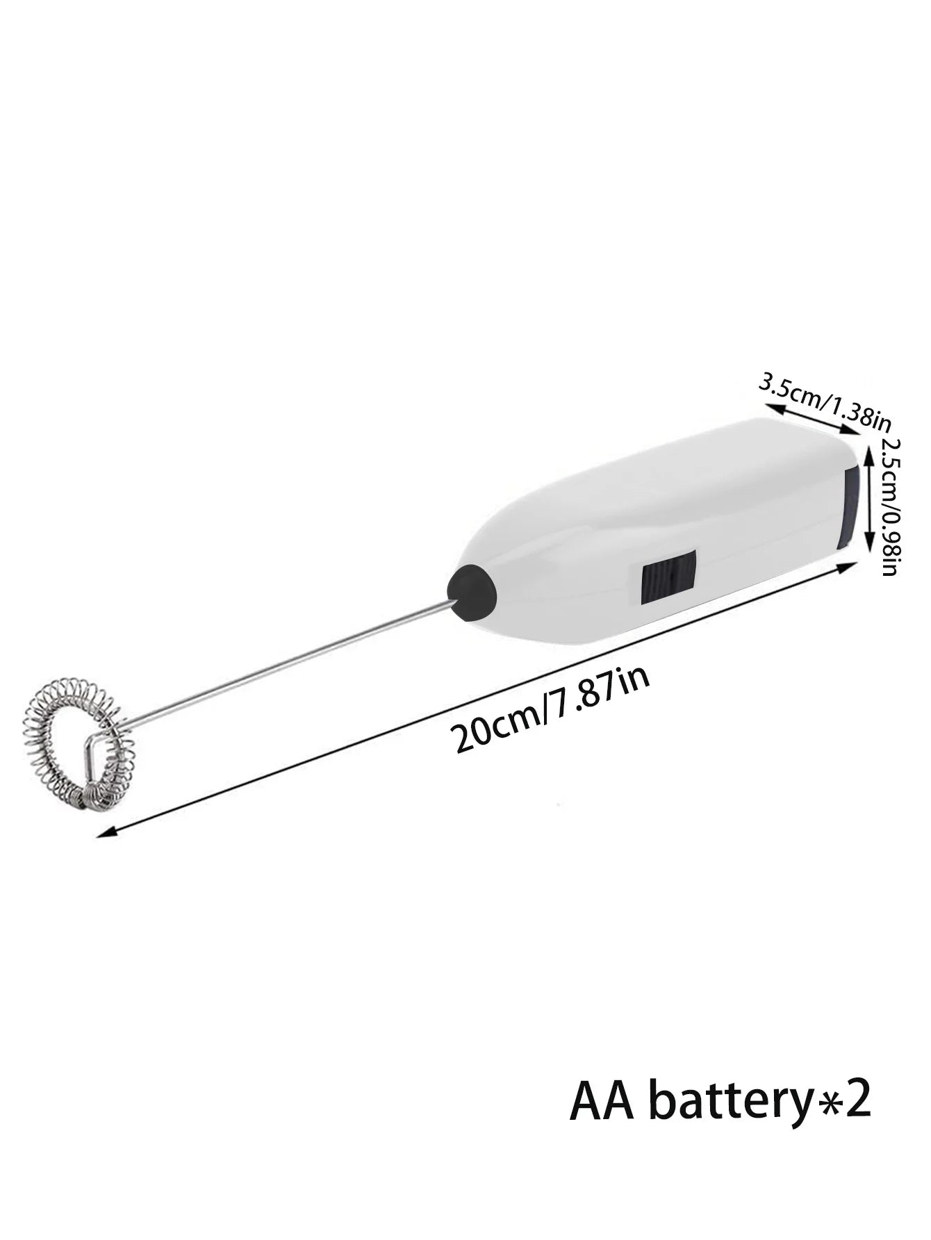 1pcs Mini hand-held whisk Battery Electric Coffee Mixer (no batteries)