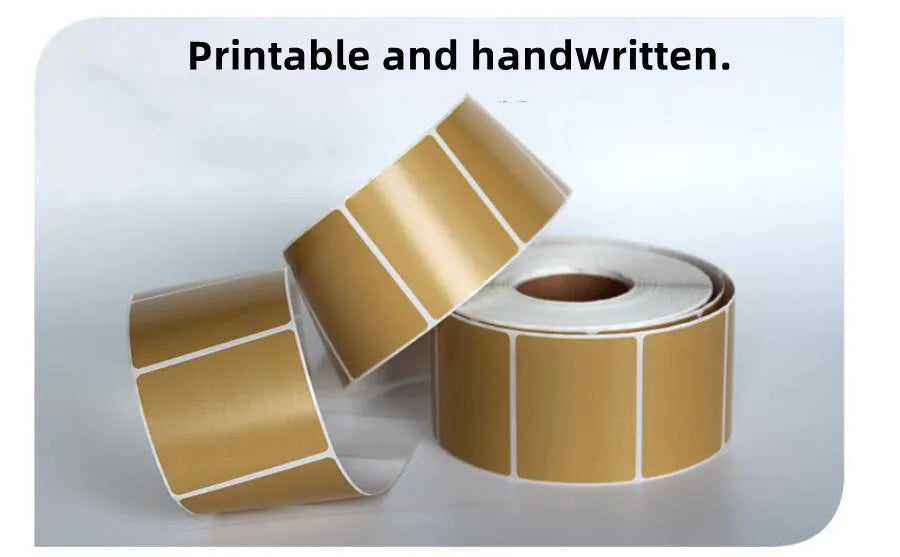 Direct Thermal Label Roll Width20mm-60mm Kraft Adhesive Thermal Barcode Sticker Shipping label for Zebra Godex Gprinter Xprinter