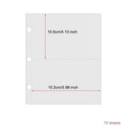 A5 3 Ring Binder Kpop Photocards Holder Photo Album Pocket Sleeves Clear Photo Card Collect Book Loose-leaf Binder Sheet Inserts