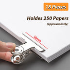 Stainless Steel Multi-functional Metal Clamp Paper Clips Strong Binder School Office Household Stationery Supplies