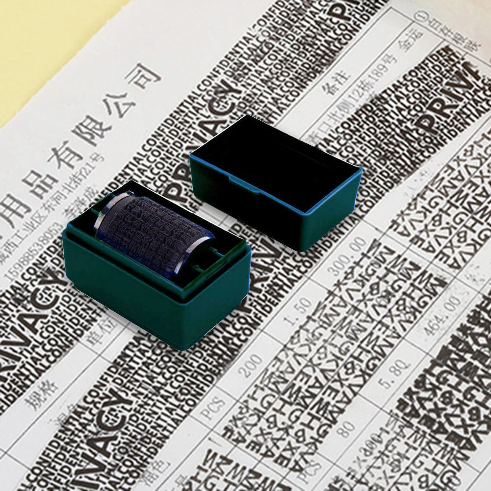 Data Protection Roller Stamp Portable Information Coverage Messy Code Privacy Confidential Data Theft Guard Security Seal