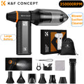 K&F CONCEPT Vacuum Magnetic Electric Air Duster Compressed 2-in-1 Air Blower&Suction for Computer,Laptop Keyboard,Camera Clean