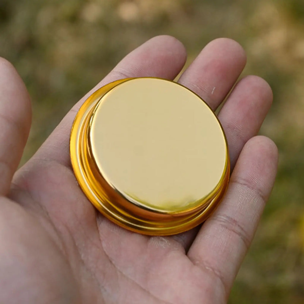 Compasses For Outdoor Adventure Retro Gold Glossy Design Hiking Camping Essential Tool With Metal Glass