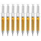 8Pcs Novelty Syringe Ballpoint Pens Cute Stationery Nurse Pen Ballpoint Pen 0.5mm Ballpen