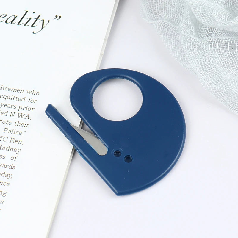 2Pcs/Lot Plastic Mini Letter Opener Letter Mail Envelope Opener Safety Paper Guarded Cutter Blade Office Equipment