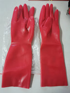 Latex Mittens Cosplay short Gloves Costumes Fetish Seamless sexy shiny Accessories