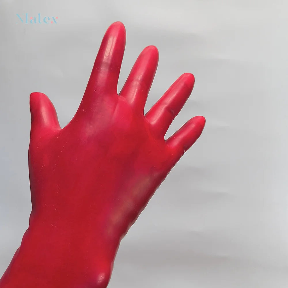 Natural Latex Gloves Short Cosplay Accessories 0.4 Thickness Excellent Elasticity and Softness