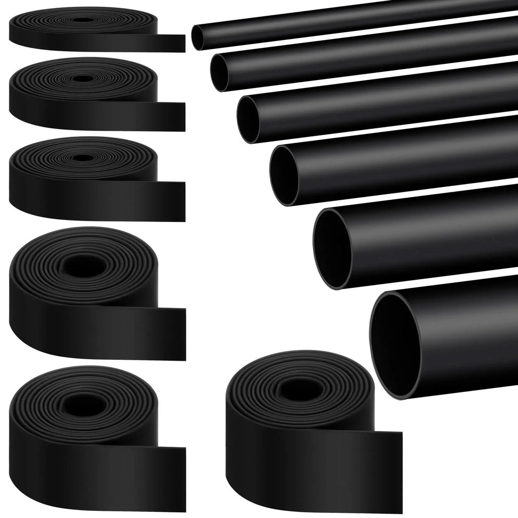 Φ4mm-Φ24mm Heat Shrink Tubing-4:1 Ratio Dual Wall Adhesive Lined Shrinkable Wire Wrap Tube Waterproof Industrial Black