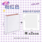 Big A5 Photocard Binder Magnetic D 3 Rings 4Grid Collect Book Kpop Photo Album PU Leather Photo Holder Korean 포카 바인더