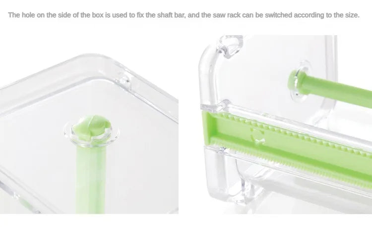 Stackable Tape Dispenser Transparent Design Tape Holder Creative Washi Tape Cutter Stationery School Supplies Office Supplies