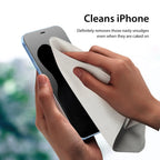 Screen Cleaner 50ml + Microfiber Polishing Cloth, Streak‑Free Phone/Laptop/Tablet/Monitor Kit, Removes Fingerprints & Dust