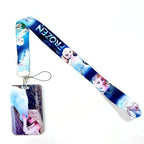 Disney's Credential Holder Mickey Mouse Lanyard Bear Phone Rope ID Card Badge Holder Princess Neck Strap Cartoon Keychain Gift