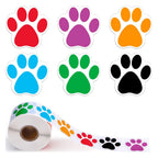 500Pcs Round Dog Paw Print Thank You Label Stickers Used for Shipping and Mailing Box Seal Labels Decorative Gifts Stickers