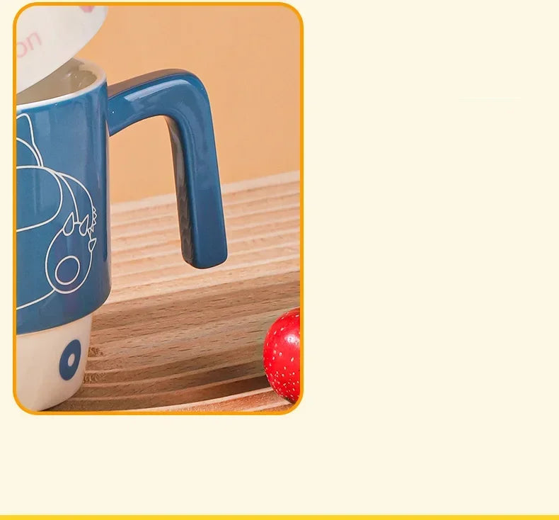 SHUNXIANG Pokémon Ceramic Mugs Coffee Cup Snorlax Stackable Kawaii Anime Boy Girl Breakfast Milk Juice Cup Ceramic Coffee Cup