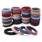 20Pcs Women Girls Simple Basic Elastic Hair Bands Ties Scrunchie Ponytail Holder Rubber Bands Fashion Headband Hair Accessories