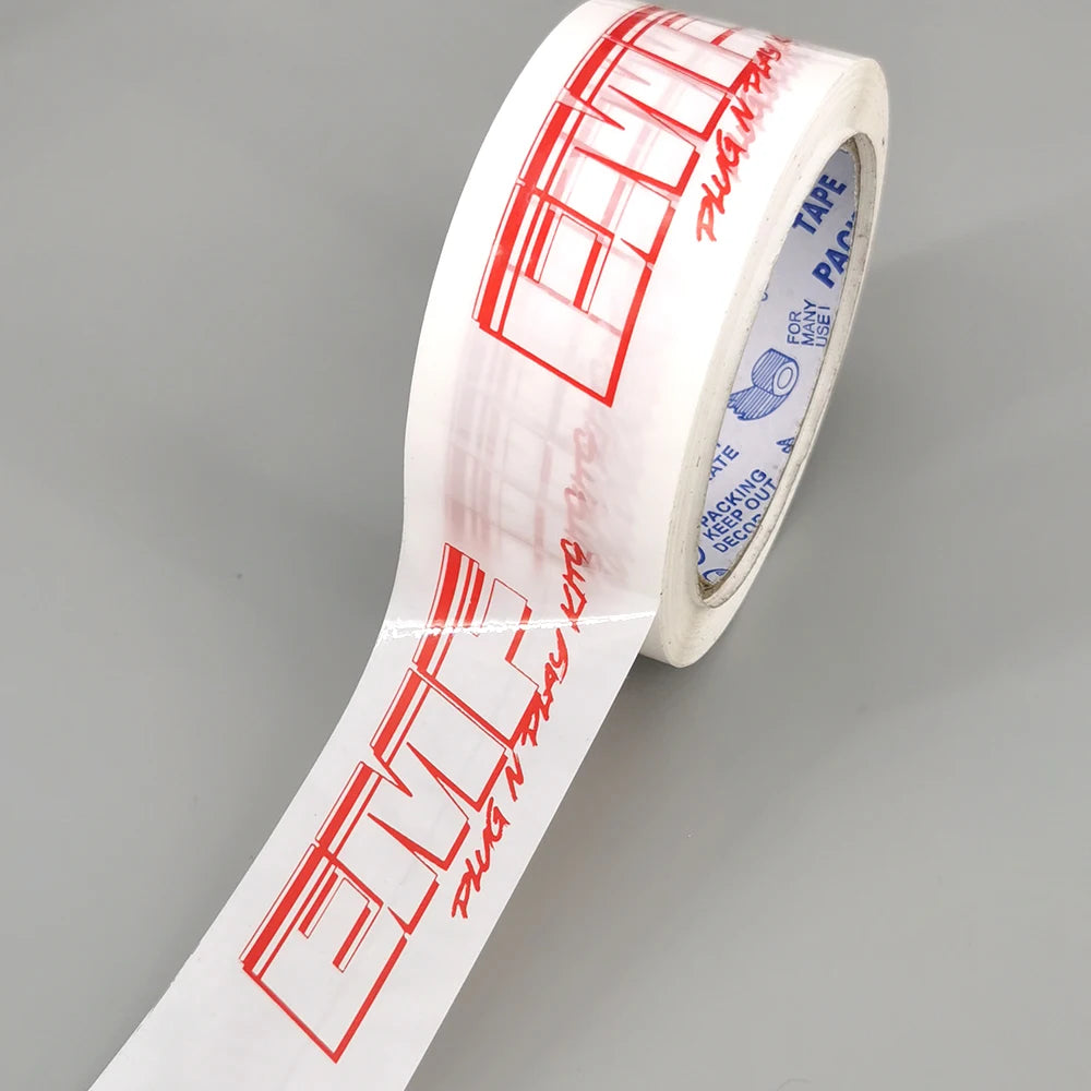 Custom Printing Transparent Adhesive Tape with Personal LOGO Brand Advertising Slogan for Carton Box Sealing Package Protection