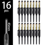 4-60Pcs 45mm Long Nib Head Carpenter Pen Deep Hole Marker Pens Black/Blue/Red/White for Measuring Woodworking Hand Tools