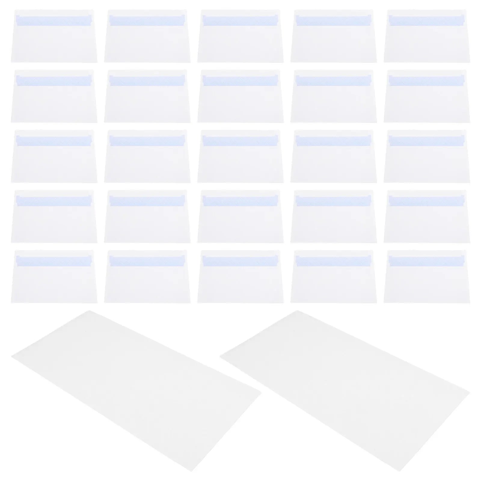 50Pcs White Self Seal Envelopes Letter Size Mailing Envelopes Peel and Seal Document Security Office Business Mailers Packaging