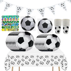 Soccer Party Disposable Tableware Paper Plates Cups Napkins Tablecloth Soccer Birthday Party Decoration
