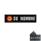 1PC 10cmX2.5cm Custom Name Flag Patch Stripes Badge Iron On Or Hook Loop Andalusia Extremadura Canary Islands Spain Galicia