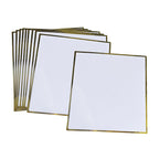 10Pcs Shikishi Boards Rectangular Artist Signature Boards Washi Paper for Autographs