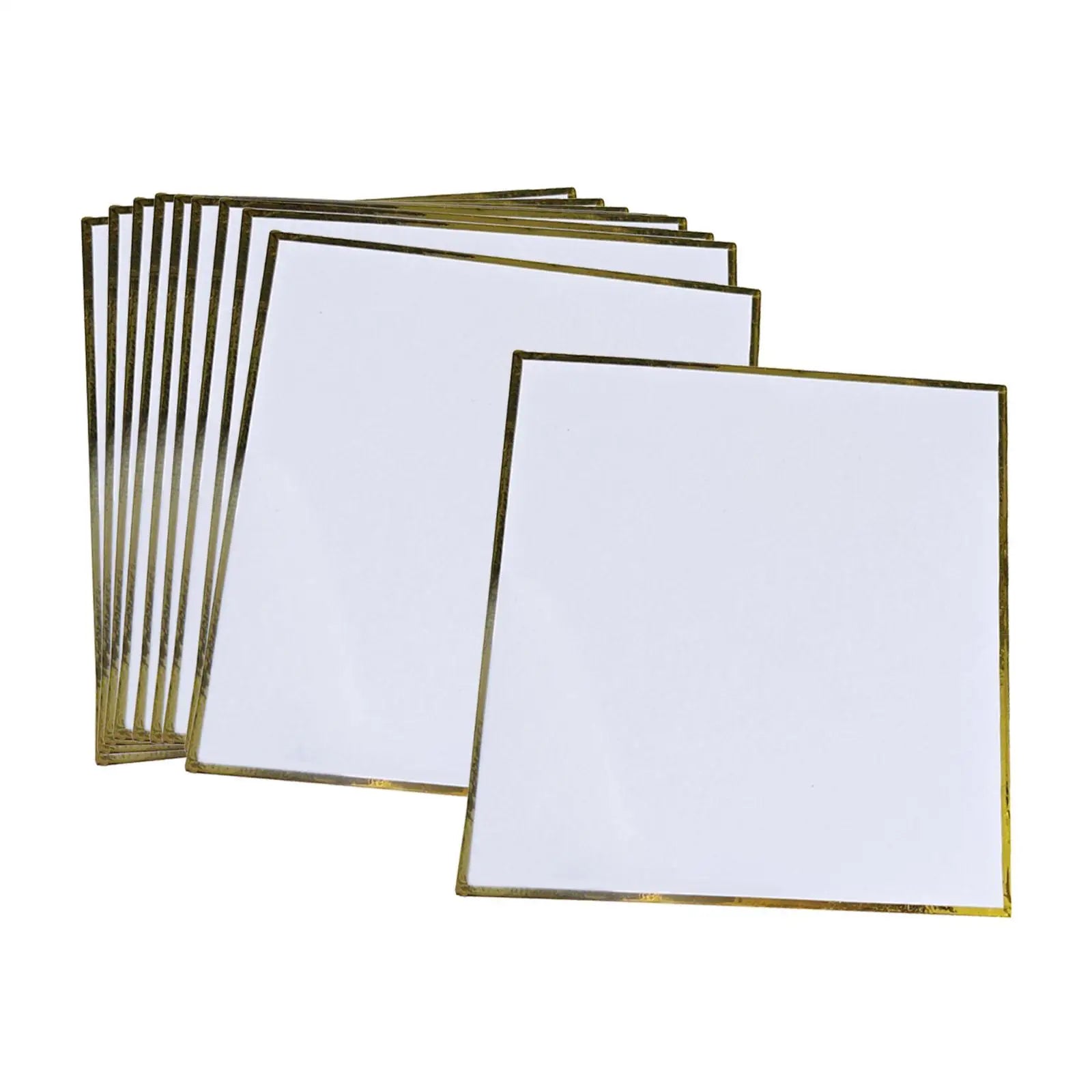 10Pcs Shikishi Boards Rectangular Artist Signature Boards Washi Paper for Autographs