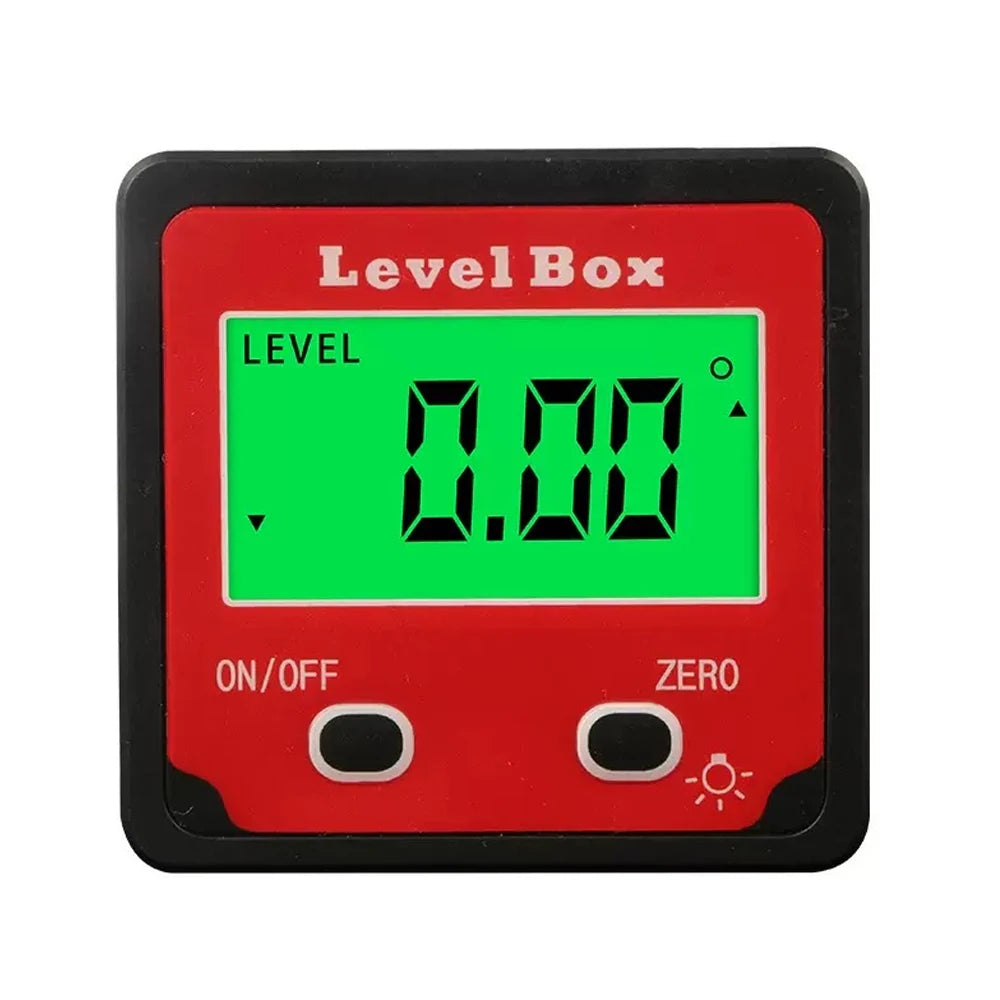 4x90 Degree Precision Digital Bevel Angle Protractor Digital Inclinometer Level Box Bevel Box with Magnet Base