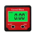 4x90 Degree Precision Digital Bevel Angle Protractor Digital Inclinometer Level Box Bevel Box with Magnet Base