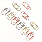 100pcs Mini Metal Heart Shaped Paper Clips Cute Decorative Paperclips Office School Home Document Notes Organization Paperclips
