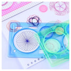 Geometry Spirograph Drawing Stencils Set Painting Template Art Crafts Creative Teenager Educational Toy Variety of Flowers Ruler