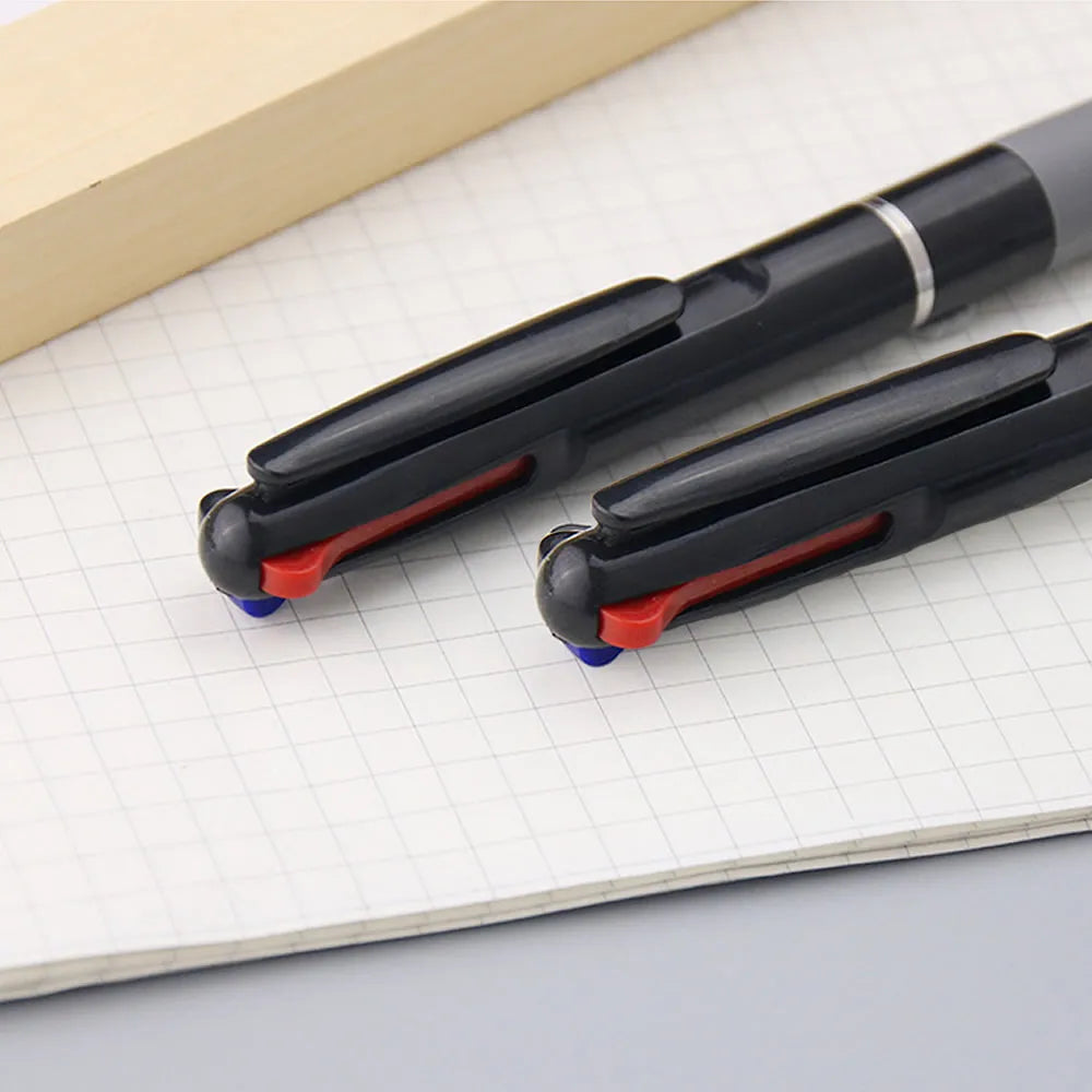3 in 1 Red/Black/Blue Ink Color 0.7mm Student Ballpoint Pens Ball Point Writing Stationery Fine School Supplies Pencils Office