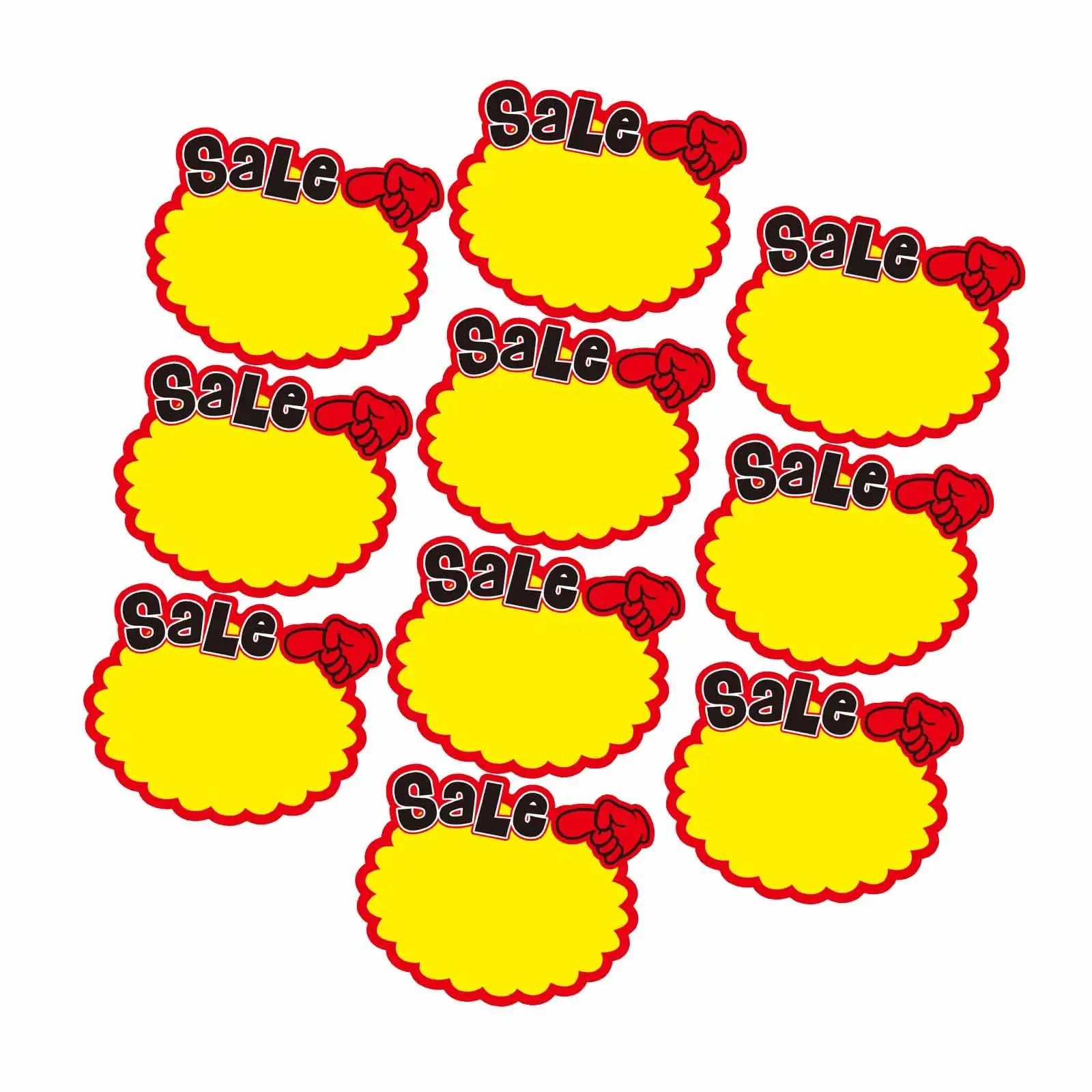 10x Price Tag Label,Blank Discount Shop Pricing Sign Tag,Supermarket Advertising