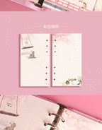 A6 80Sheet Cute Colorful Loose-leaf Replacement Line Grid Blank Point Paper Refill Inner Page Inner Page Inside Stationery
