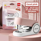 Deli Mini stapler for students, labor-saving stapler, office supplies, portable girl, cute style, stapler, stapler, no. 12 nails