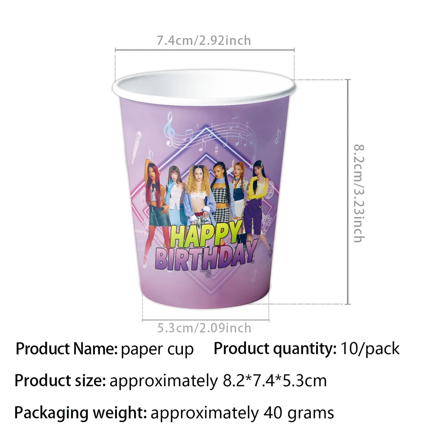 Katseye Girl Birthday Party Theme Decoration Cup Plate Banner Backdrop Gift Bag Tablecloth For Gift Baby Shower Supplies