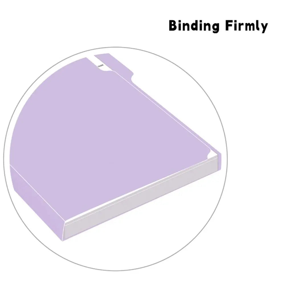 6PCS/Set PP A4 File Folder Colored with Category Index Stickers Doucument Storage Folders Multifunctional Manila Folder