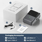 YINSITOM 20-50mm Mini Portable Thermal Printer Bluetooth Barcode Hand Multifunctional Price Label Sticker Maker Android / iOS