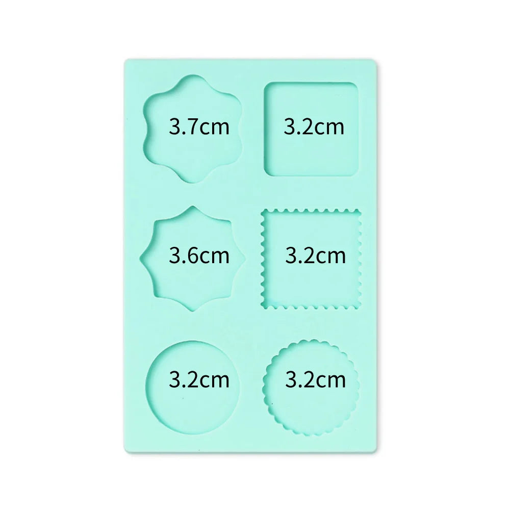 Wax Seal Stamp Silicone Mold Pad Multiple Sizes Sealing Wax Mould Mats Sealing Fix Shapes Envelope Invitation DIY Scrapbook Tool