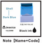 Customized Arabic Hebrew Name Stamp Waterproof Seal Custom Teacher Signature Student Child Cloth Ink Stamp Selfing-inking Stamp
