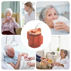 Adult Sippy Cup with Lid and Straw Plastic Mug Drinking Cup Disabled Elderly Spill Proof Dysphagia Cup Parkinsons Aids Living