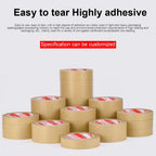 23M Biodegradable Eco Friendly Kraft Paper Tape Brown Wet Water Activated Reinforced Gummed Adhesive Tape for Painting Fixed
