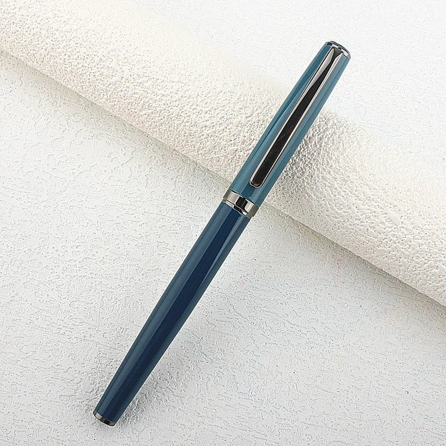 High Quality for Writing Fountain Pen 0.38mm EF Nib Stainless Steel Metal Inking Pen for Writing Signing Pen