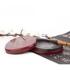 5-Inch Inkstone 6-inch 7-inch 8-inch Threaded Inkstone She Inkstone Rough Stone Brush Calligraphy Training Class Student Study