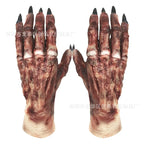 The Mummy Halloween Gloves for Adult Unisex Elastic Latex Gloves Scary Gloves Easter Day Mittens Cosplay Prop Accessories