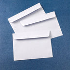 100Pcs White Business Envelopes with Security Pattern Self-Seal Privacy Protection for Office Documents Legal Letters and Secure