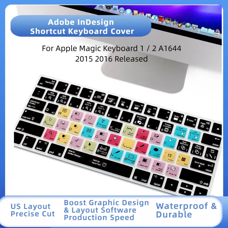 Ableton Live Avid Pro Tools Final Cut Pro X PS Hotkey Functional Keyboard Cover US Layout for Magic Keyboard A1644 MLA22B/A