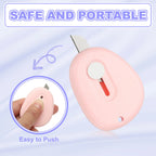 4/8Pcs Mini Box Cutters Retractable Small Utility Knife Portable Cute Letter Envelope Opener with Keychain Hole Office Supplies