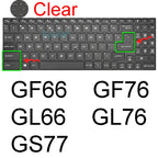 Keyboard Cover for MSI GF65 Thin GF63 GF75 Thin GF72 GF72VR GF62 GF62VR Silicone Protector Skin Case Gaming Laptop 15.6